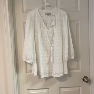White LOFT Blouse